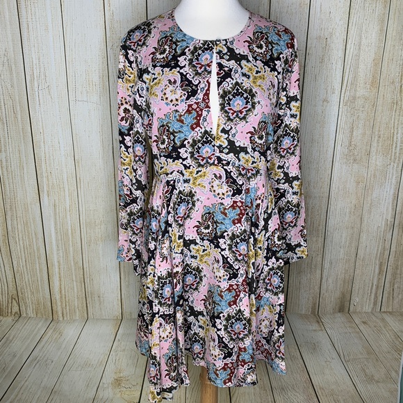 A.L.C. Walter Silk Mini Dress Pink Multi - Picture 2 of 6